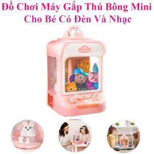 Đồ Chơi Máy Gắp Thú Bông Cho Bé Vui Nhộn Kèm Bóng Và Thú Bông