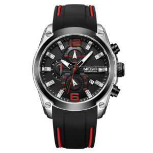 Cross-border bestseller Meiger MEGIR Multifunctional chronograph calendar sports watch watch Men 2063 Large dial