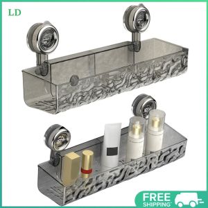 COD [Free Shipping] 2Pcs Bathroom Toothbrush Holders with Strong Suction Cups No Drill Clear Wall Caddy
