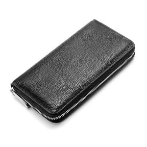 AE New Japanese genuine leather long womens wallet Mens Cowhide Clutch Bag