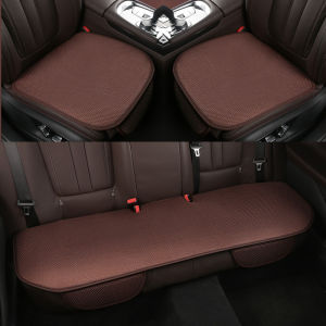 🔥 Summer Ventilation Ice Silk Three-Piece Car Seat Cushion & Seat Cushion - No Backrest Seat Cover Easy Storage Lightweight Silicone Base Wear-Resistant Adhesive Cool