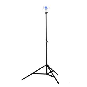 Portable Foldable IV Poles 27 82 Inch Adjustable Aluminum Alloy Frame 4 Hook Storage Net Delicate For Clinical Use