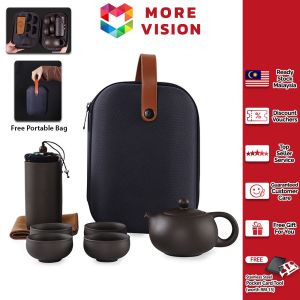 Portable Travel Bag Chinese Kung Fu Tea Set Purple Sand Clay Ceramic Teapot Teacups Gaiwan Home Sets Drinkware Gift