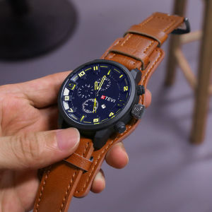 8225 Leather Mens Watch Special Forces Student Trendy Korean Cool Smart Mens Cool