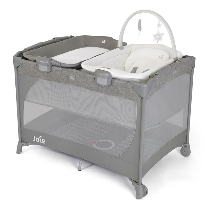 Joie Commuter Change and Bounce Travel Cot Bassinet With Changing