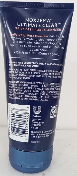 Noxzema%20Deep%20Pore%20Facial%20Cleanser%20Cream,%20Daily%20Face%20Cleansing%20for%20All%20Skin%20Types%206%20OZ%20-%20Image%205