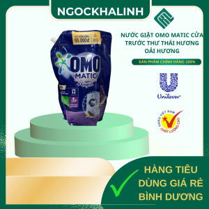 Nước giặt OMO MATIC Comfort cửa trước khử mùi thư Thái Hương Oải Hương túi 2.8kg
