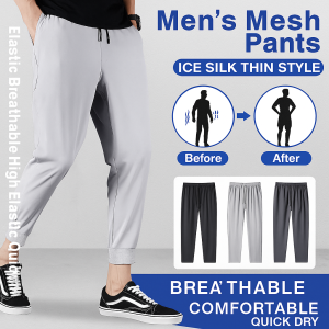 Straight Pants Coolness Non-restrictive Quick-drying Pants Simple Sweat Absorption Sweatproof Soft