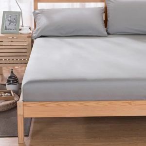 LZD [ Đặt Làm ] Tấm Lót Ga Trải Giường Cotton Polyester Màu Trơn Bọc Bảo Vệ Simmons Tấm Lót Ga Trải Giường Che Bụi