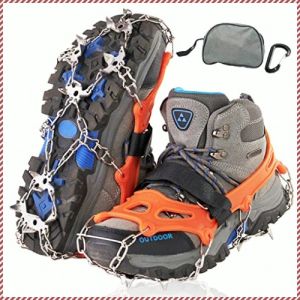 Ice-claw Shoes Climbing Ice Claw Set Elastic Straps Deeply Penetrating Into Snow and Ice Climbing