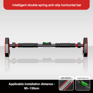 Wall Mounted Door Horizontal Bar Adjustable Pull-up bar Punch Free Dual Spring Base 引體向上單槓