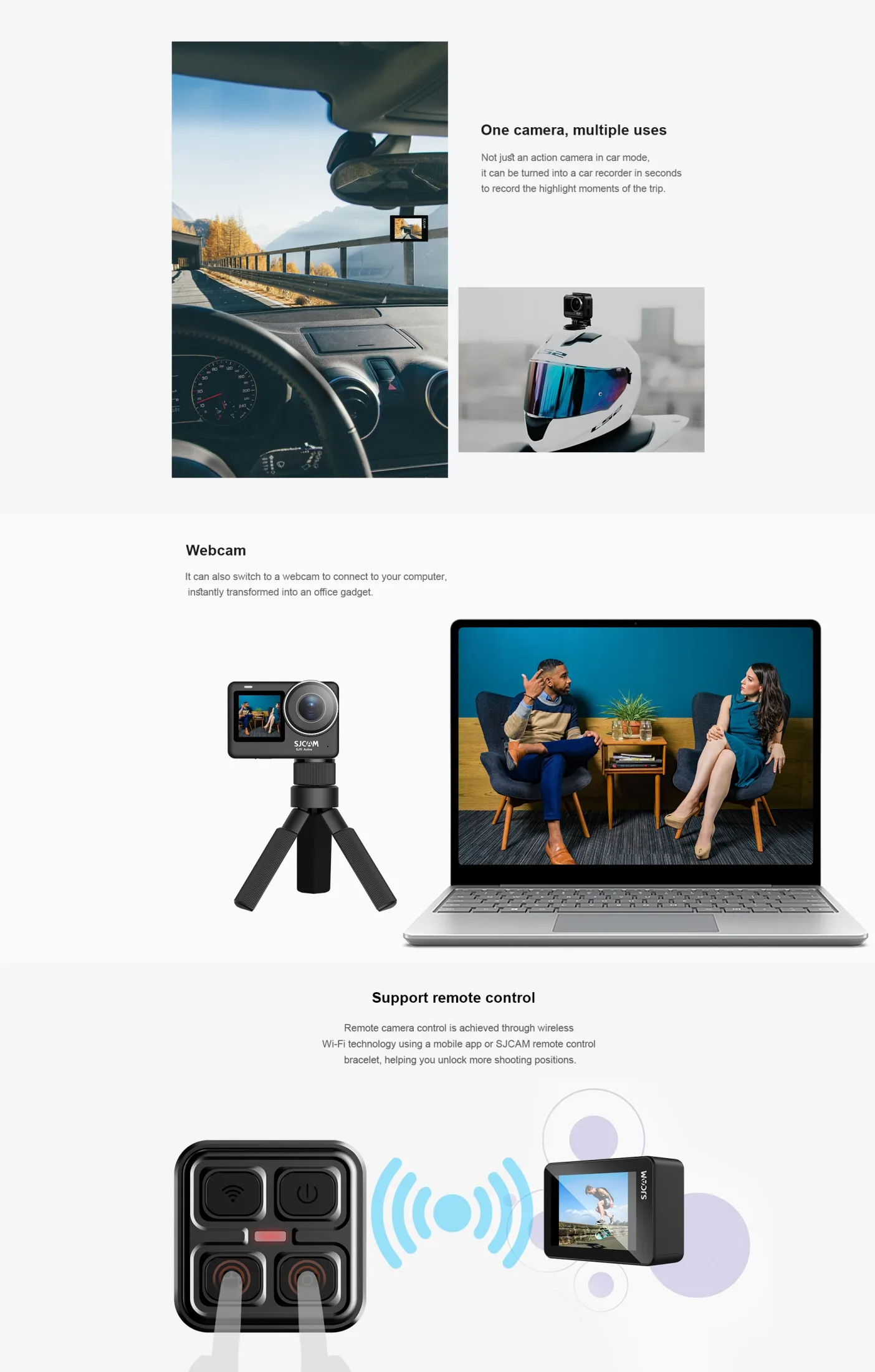 SJCAM SJ11 Active Dual Screen 4K 30FPS Action Camera ป้องกันการสั่นไหว Ultra HD รองรับการสตรีมสด GYRO 6 แกน WiFi ปรับได้ มุมกว้าง 154 องศา กล้องวิดีโอ Vlog สำหรับการดำน้ำ ท่องเทียว เดินป่า