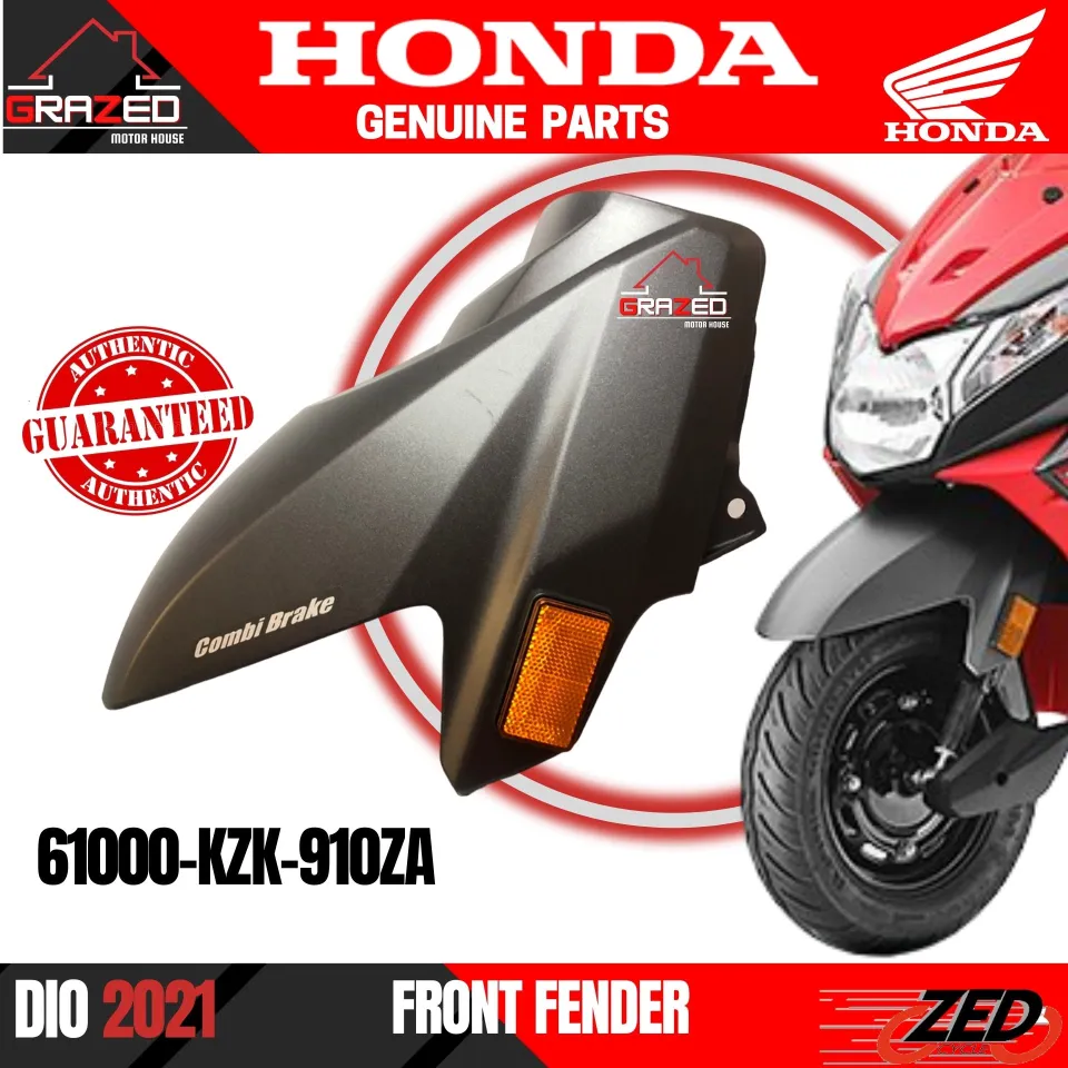Mudguard Compatible Honda Dio Front Mudguard White 2024Plastic