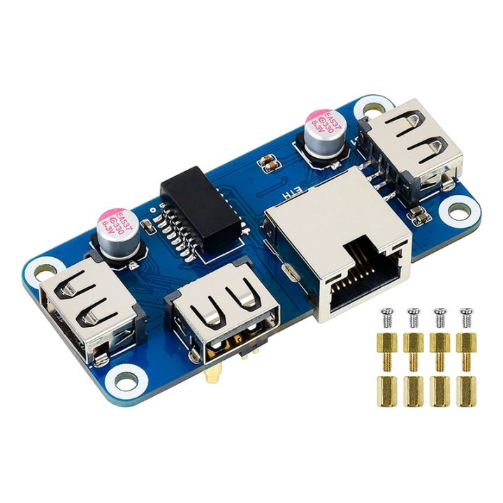 [PDQ Store] ExclusiveEthernet/USB HUB HAT(B) for 4B/3B+/3A+/2B/Zero ...
