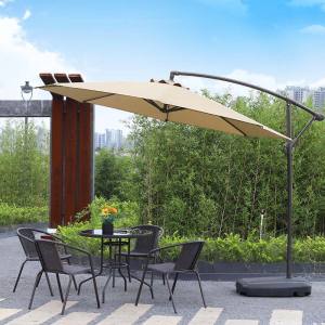 TREDEY 3M Patio Garden Umbrella Outdoor Market Table Square Umbrella with Wrench For GardenPoolMarketPatio