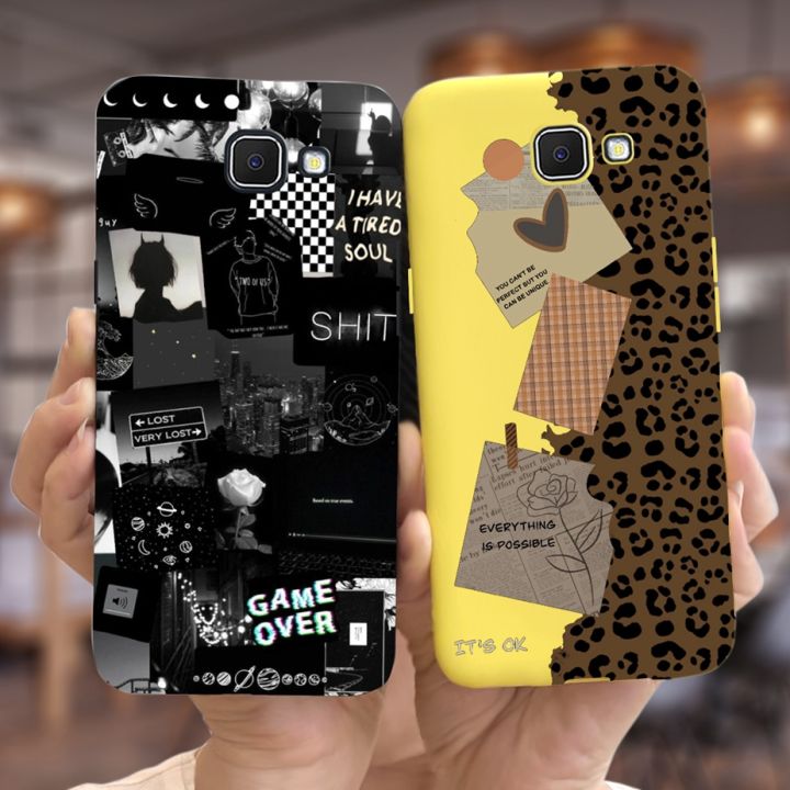 For Samsung Galaxy j7 Prime Case G610F Unique Painted Cover Soft