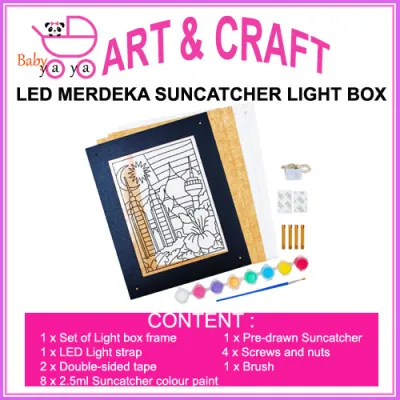 BabyYaya Traditional Paper Kite Wau Deco Kit DIY Art & Craft For Kids Hari Merdeka Hari Kebangsaan Malaysia Art Kraf