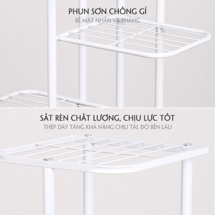 Kệ để chậu hoa trồng cây cảnh trang trí kim loại để trong nhà ngoài trời sân vườn ban công phong cách Bắc Âu