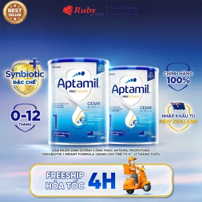 Sữa bột Aptamil Profutura Cesarbiotik New Zealand số 1 (380g + 800g) - Synbiotic đặc chế
