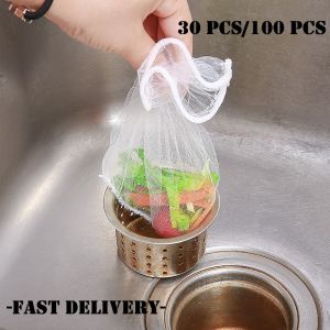 Vision 30/100Pcs หน้าทิ้งตาข่ายของราคาแบบหน้าที่กรองซิงค์กระเป๋าสำหรับสแตนเลสหน้าจอที่กรองซิงค์หรือซิงค์ห้องน้ำขยะ 75cm-100cm รูปแบบ 24 ช่องหมาย กรองซิงค์หรือซิงค์ห้องน้ำที่สุดสำหรับห้องครัวและห้องน้ำ