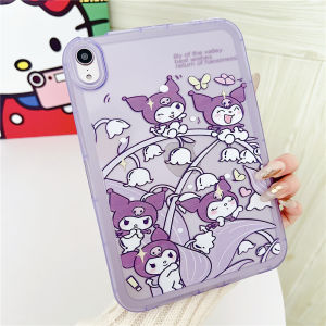 Blue Kuromi Case For Apple iPad Pro Air 11 M2 M3 M4 A16 A17Pro 11th 10th 9th 8th 7th 6th 5th 4th 3rd Gen Mini 10.2 10.5 10.9 inch Tablet Kids Cute Cartoon Soft TPU Back Cover