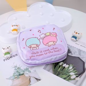 Tas Penyimpanan Portabel / Tas Pouch Kosmetik Sanrio Waterproof Serbaguna Karakter Unik Lucu Gemesin