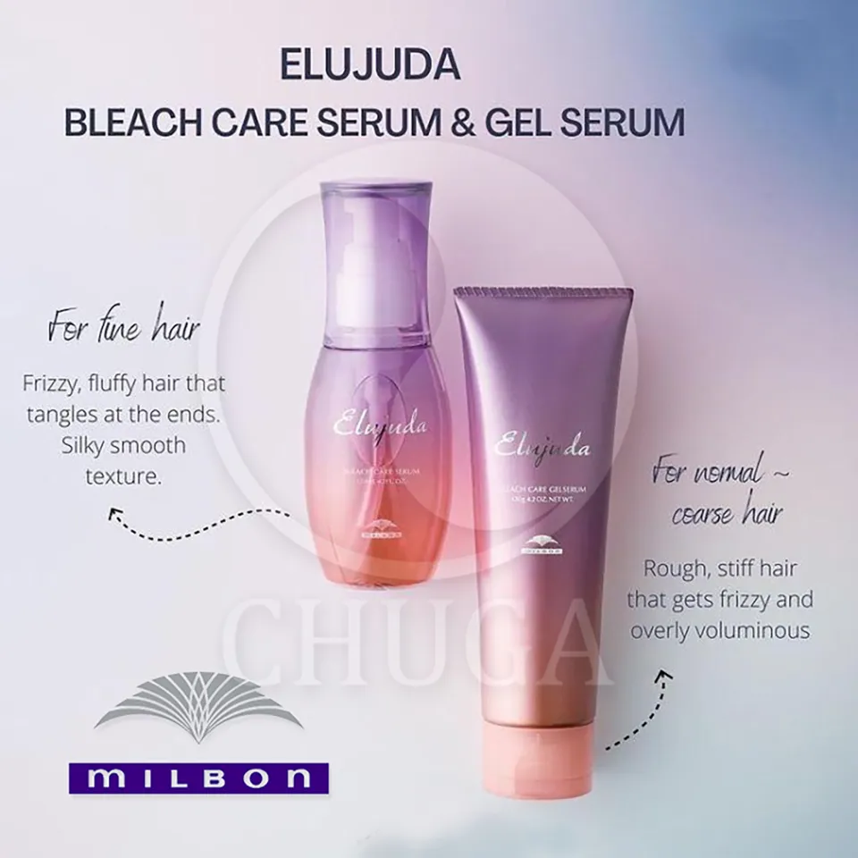 Elujuda BLEACH CARE SERUM 120mL8本 ☆ Milbon ☆ Elujuda Bleach Care Serum / Gel Serum 120g ☆ for