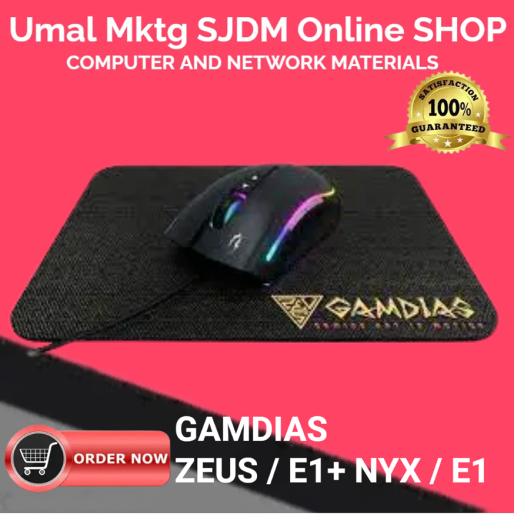 Gamdias Zeus E3 Mouse with Mousepad INTRINSIC DESIGN, RGB breathing