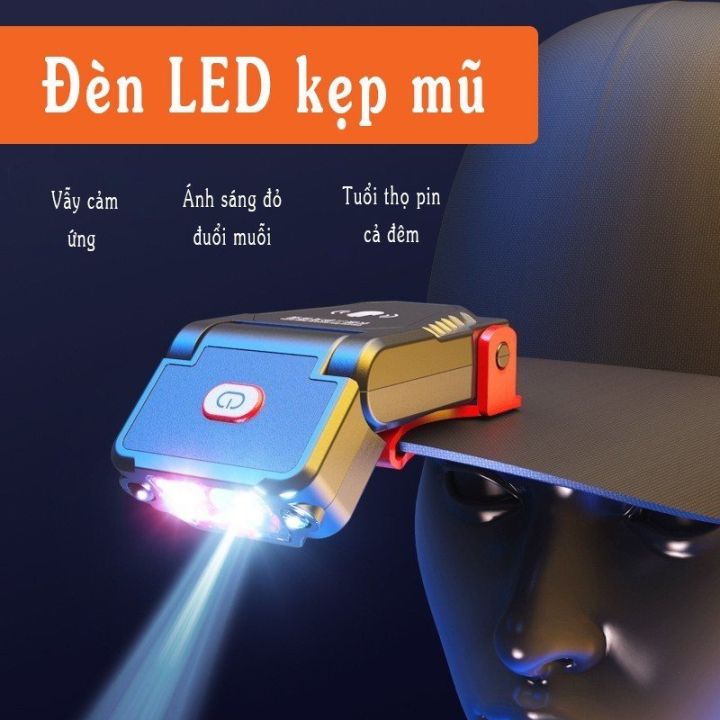 Đèn Kẹp Mũ Đèn LED Gắn Mũ, Đội Đầu Cảm Biến Nhỏ, Gọn Cao Cấp | Lazada.vn