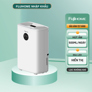 Máy hút ẩm bán dẫn mini tích hợp lọc không khí Fujihome DHP05-MINI – Peltier kép 2-trong-1 - Bảo hành điện tử toàn quốc