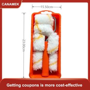 【CANAMEK】 Con lăn sơn vải mật độ cao 8 chiếc 2inch với khay để làm sạch và sơn văn phòng và sử dụng nhà