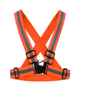 Outdoor Reflective Vest High Visibility Adjustable Elastic Cycling Safety Alert Reflective Clothing