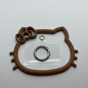 DUDAN Cute Anti-fall Phone Keychain Silicone Lanyard Phone Supplies Phone KT Hanging Ring For Mobile Phone Cat Hanging Phone Anti-Lost Bracelet