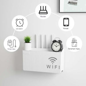O-KAY Rak Kotak Wifi Tempat Wireless Wifi Router Dekorasi Dinding Minimmmmmalis Serbaguna Rak Dinding Gantung Tempat