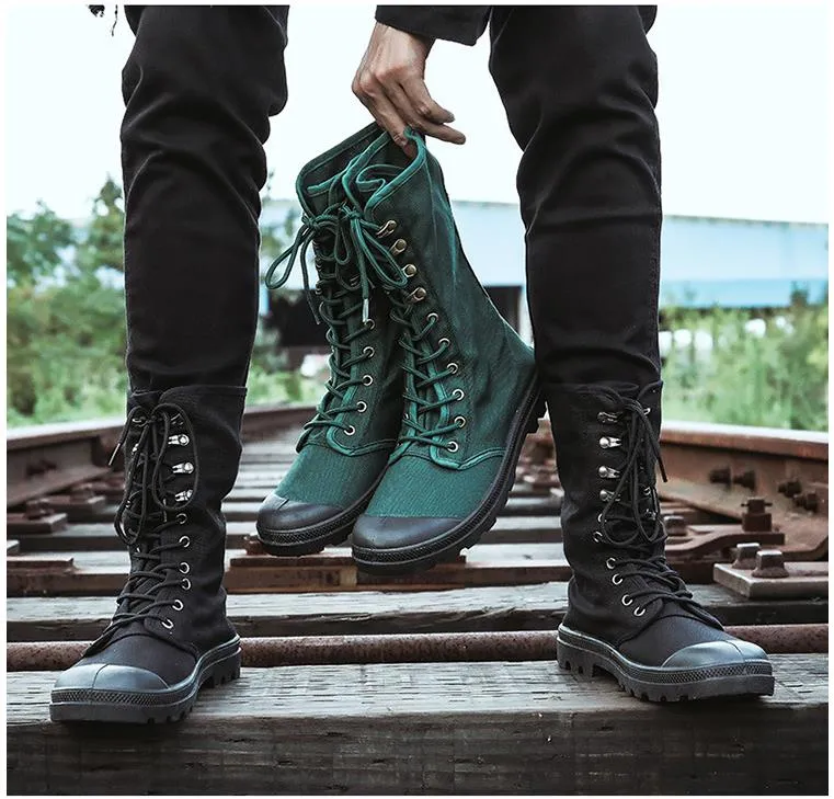 Mens military boots fashion best sale