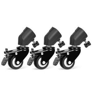 19-25mm Casting Wheels Set Light Stand C-Stand Casters Heavy Duty Universal Swivel Caster Kit Tripod wheel Studio Photography Accessories