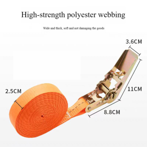 Heavy Duty Ratchet Tensioner Belt Ideal For Outdoor Vehicle Equipment Fixing Polyester binding tape High strength polyester