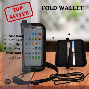 Fanteus Dompet Hp Sako Fold Hanging Wallet Distro