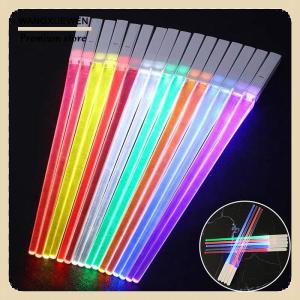 [COD] 1 PCS LED Lightsaber Luminous Chopsticks Detachable Washable Reusable Free Tableware For Kitchen Dinner
