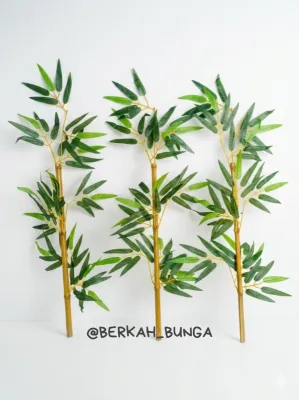 Batang Bambu Artificial /pohon plastik/ pohon bambu/ bambu partisi/ pohon partisi/ bambu dekorasi/ bambu partisi/ Bunga plastik/bunga artificial/bunga hias/batang Bambu Bunga Artificial Pohon Hias Plastik Daun Latex Artificial