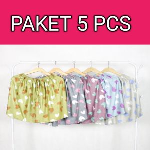 (LAGI DISKON) PROMO PAKET 5 PCS CELANA KOLOR PENDEK WANITA DEWASA DAN REMAJA