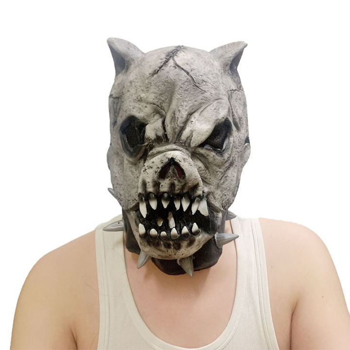 Topeng Halloween Cosplay bulldog lateks BISA COD