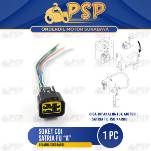 Soket CDI Satria FU "A" - Kabel Cable Cabel Socket Fitting Cop Lawan CDI Suzuki Satria FU 150 Karbu