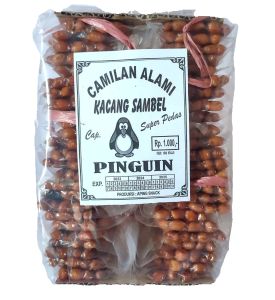 [BAL] PINGUIN Kacang Sambel Super Pedas - Isi 50pcs / Kacang Sambal Pedes Bumbu Basah / Kacang Pedas Manis
