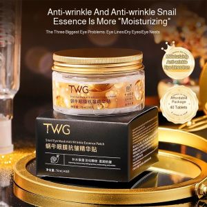 Snail Anti-Wrinkle Moisturizing Eye Mask with Hydrating Essence for Youthful Skin