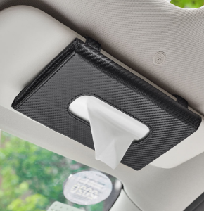 Tempat Tisu Kotak Tisu Sunvisor Mobil Bahan PU Leather Interior Mobil