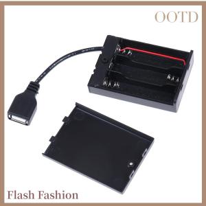 [Falsh F] 3xAA battery box with usb port for building block led light kit with switch
