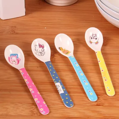 Harga Grosir - Sendok Mini Karakter / Sendok Makan Bayi / Sendok Kecil Karakter / Sendok Lucu Imut