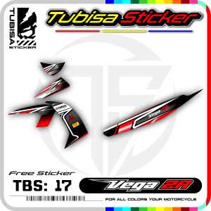 Sticker Striping Vega ZR - Stiker Striping Variasi Motor Vega ZR. TBS.16