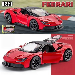 Aoduoyaya 1:43 Alloy Racing Car Model Toy Ornament Kids Gifts Mainan Kereta Model Open Door Pull-back Car Ornament